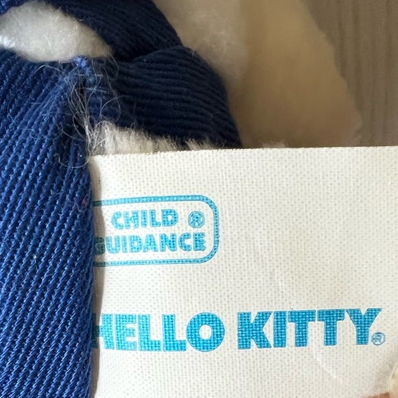Vintage Hello Kitty 6 inch plush stuffed animal 1983 ‘83 blue overalls CBS toys - Picture 8 of 12